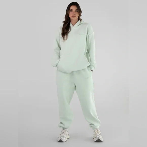 Comfrt Mint Hoodie - Women's Pullover Sweatshirt - Picture 2 of 4